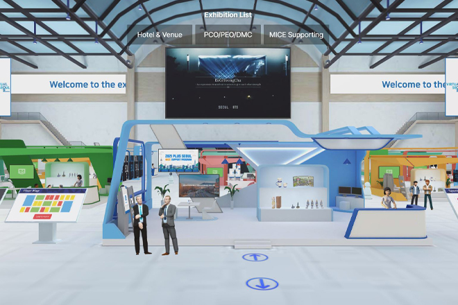 Virtual Seoul 3D virtual event platform.