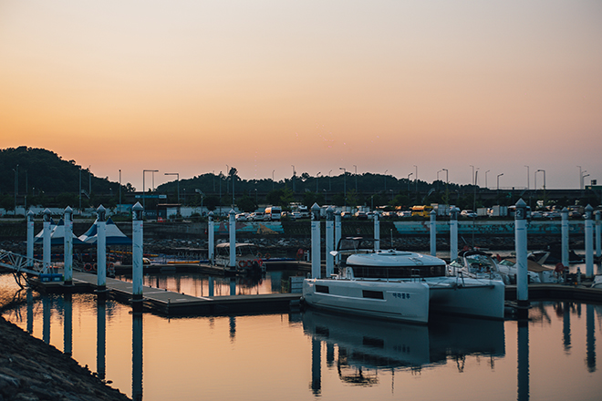 Yacht harbor view