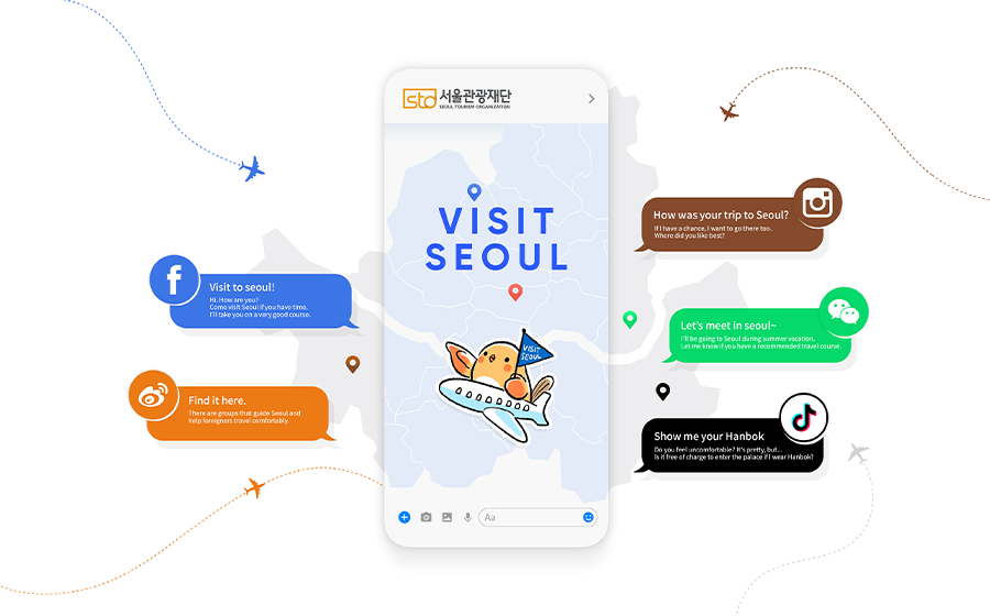 A photo of ‘Visit Seoul’ Social media in operation